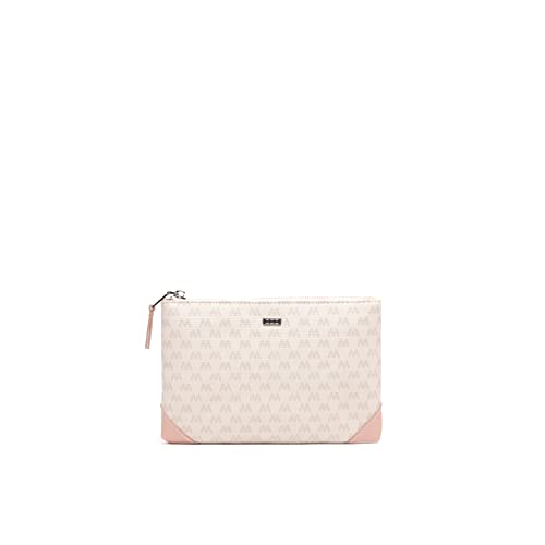 MISAKO Monogram Kulturbeutel mit Monogramm-Druck - Modischer Damen-Reisenecessaire - Hübsch und geräumig Monogram Rosa 15 X 23 X 1 cm von MISAKO