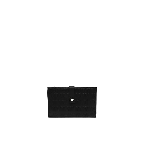 MISAKO Monoset Mittlere Münzbörse mit Monogramm Damen - Monoset Schwarz 10 X 17 X 2 cm von MISAKO