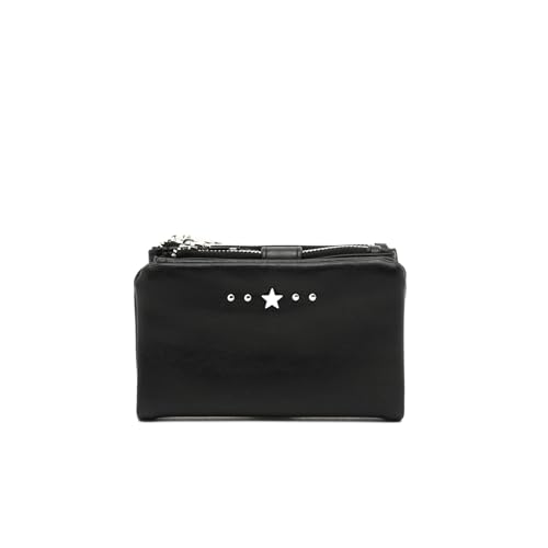 MISAKO Nescojo mittelgroße Münzbörse mit Metalldetails Damen - Nescojo Schwarz 10x13x3 cm von MISAKO