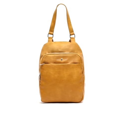 MISAKO Nesqui-1 Anti-Diebstahl-Rucksack mit Metalldetails Damen - Nesqui-1 Senfgelb 29x29x13 cm von MISAKO