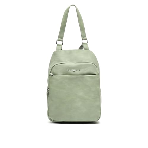 MISAKO Nesqui Anti-Diebstahl-Rucksack mit Metalldetails Damen - Nesqui Grün 29x29x13 cm von MISAKO