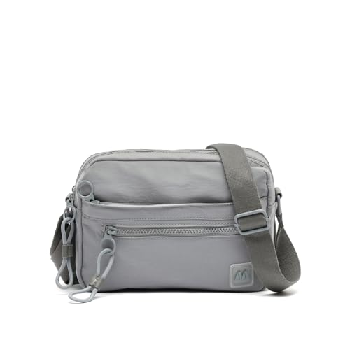 MISAKO Nireti kleine Umhängetasche aus Nylon Damen - Nireti Grau 17x24x8 cm von MISAKO
