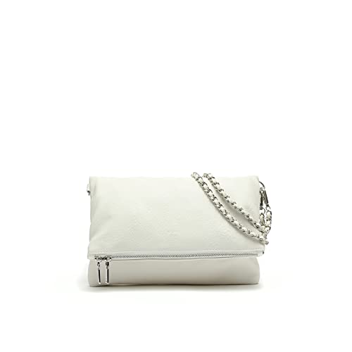 MISAKO Nomichu Umhängetasche mit doppeltem Griff - Lässige modische Damen-Umhängetasche mit Doppelgriff - Bequem und robust Nomichu Weiß 18 X 27 X 4 cm MISAKO Nomichu Umhängetasche mit doppeltem Griff - Lässige modische Damen-Umhängetasche mit Doppelgriff - Bequem und robust Nomichu Weiß 18 X 27 X 4 cm von MISAKO