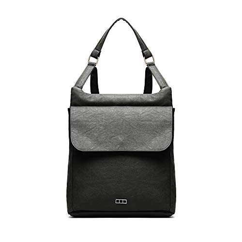 MISAKO OSCA Diebstahlsicherer Rucksack - Anti-Diebstahl-Rucksack - Kleiner und geräumiger Damen-Casual-Rucksack Osca Schwarz 36 X 33 X 10 cm von MISAKO