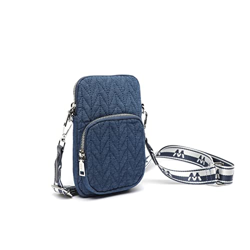 MISAKO PADDY Mini-Schultertasche für Mobiltelefon - Kleine Handytasche für Frauen - Mini-Taschen für Leichtes Paddy Blau 21 X 12 X 2 cm von MISAKO
