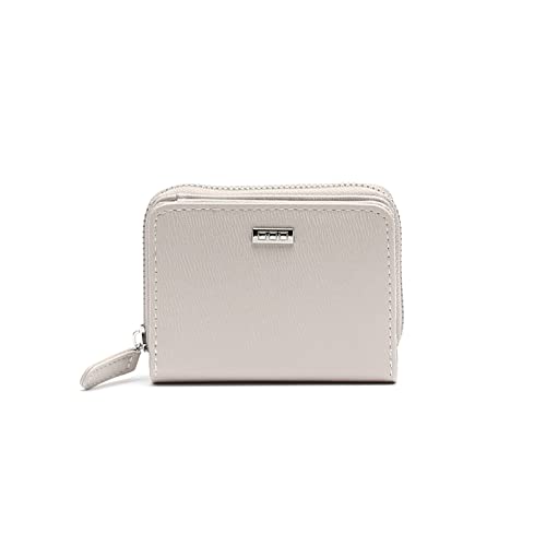 MISAKO PAIRAN Kleine Glatte Brieftasche - Kleine Damen-Geldbörse - Geräumig und robust Pairan Beige 8 X 11 X 3 cm von MISAKO