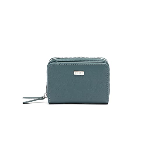 MISAKO PAIRAN Kleine Glatte Brieftasche - Kleine Damen-Geldbörse - Geräumig und robust Pairan Blau 8 X 11 X 3 cm von MISAKO