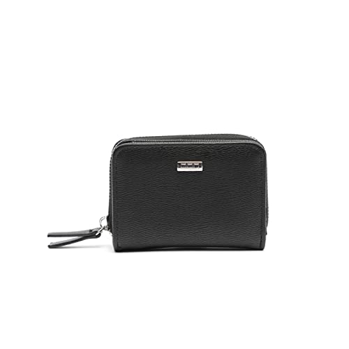 MISAKO Pairan Kleine Glatte Brieftasche Damen - Pairan Schwarz 8 X 11 X 3 cm von MISAKO