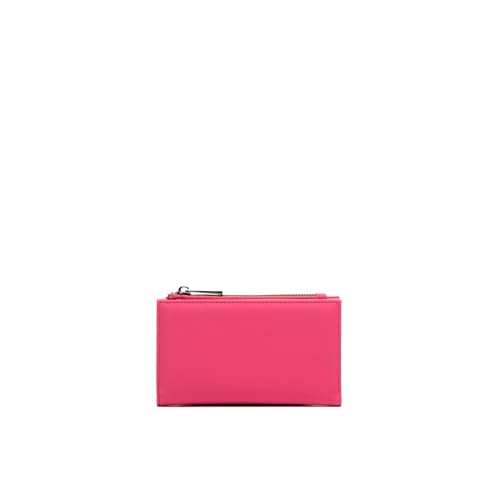 MISAKO Poof Mittlere Nylon-Geldbörse - Schönes mittelgroßes und geräumiges Portemonnaie für Damen - Modisches Accessoire für den Alltag Poof Fuchsia 9 X 16 X 4 cm von MISAKO