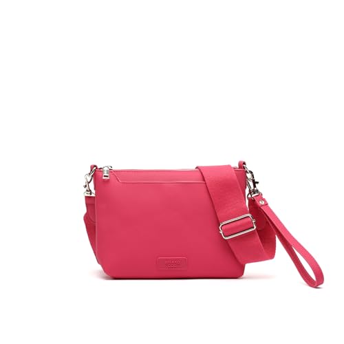 MISAKO Raimia Kleine Umhängetasche mit Handschlaufe Damen - Raimia Fuchsia 19 X 25 X 3 cm von MISAKO