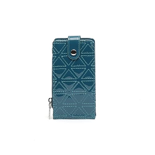 MISAKO Revis Lackleder-Kartenhalter Damen - Revis Blau 8 X 13 X 2 cm von MISAKO