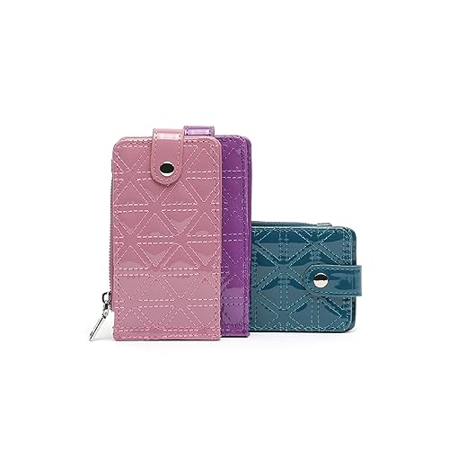 MISAKO Revis Lackleder-Kartenhalter Damen - Revis Rosa 8 X 13 X 2 cm von MISAKO