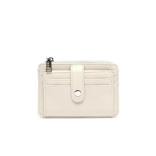 MISAKO TARIFAS Kartenhalter - Modische Damen-Kartenhalter aus Kunstleder - Kleiner Kartenorganisator Tarifas Beige 8 X 12 X 1 cm von MISAKO