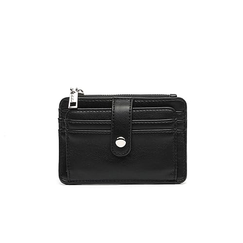 MISAKO TARIFAS Kartenhalter - Modische Damen-Kartenhalter aus Kunstleder - Kleiner Kartenorganisator Tarifas Schwarz 8 X 12 X 1 cm von MISAKO