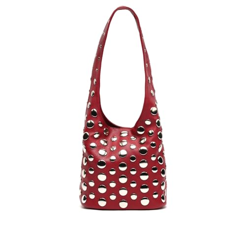 MISAKO Tudi-1 kleine Umhängetasche mit Metallic-Details Damen - Tudi-1 Bordeaux 49x21x15cm von MISAKO