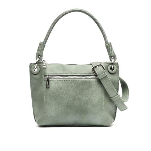 MISAKO Venti kleine Umhängetasche mit abnehmbarem Schulterriemen Damen - Venti Grün 18x27x8cm von MISAKO
