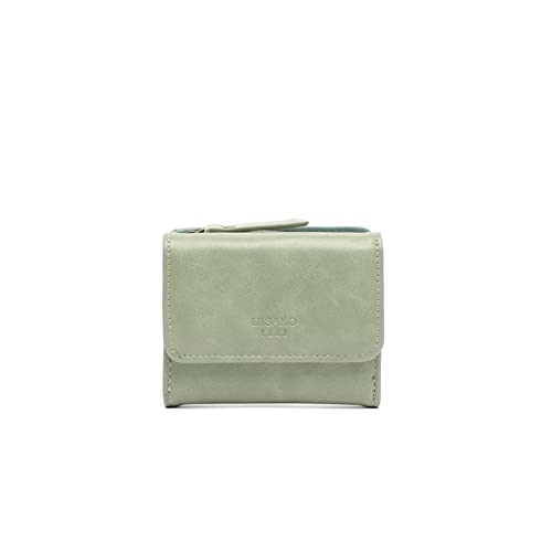 MISAKO Yansi Basic mittelgroßes Portemonnaie - Schönes mittelgroßes und geräumiges Portemonnaie für Damen - Modisches Accessoire für den Alltag Yansi Grün 9 X 10 X 3 cm von MISAKO
