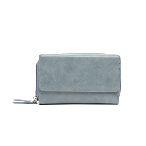 MISAKO Yansi Große Geldbörse Basic Damen - Yansi Blau 10 X 16 X 3 cm von MISAKO