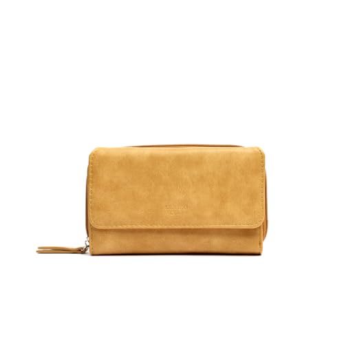 MISAKO Yansi Große Geldbörse Basic Damen - Yansi Senfgelb 10 X 16 X 3 cm von MISAKO
