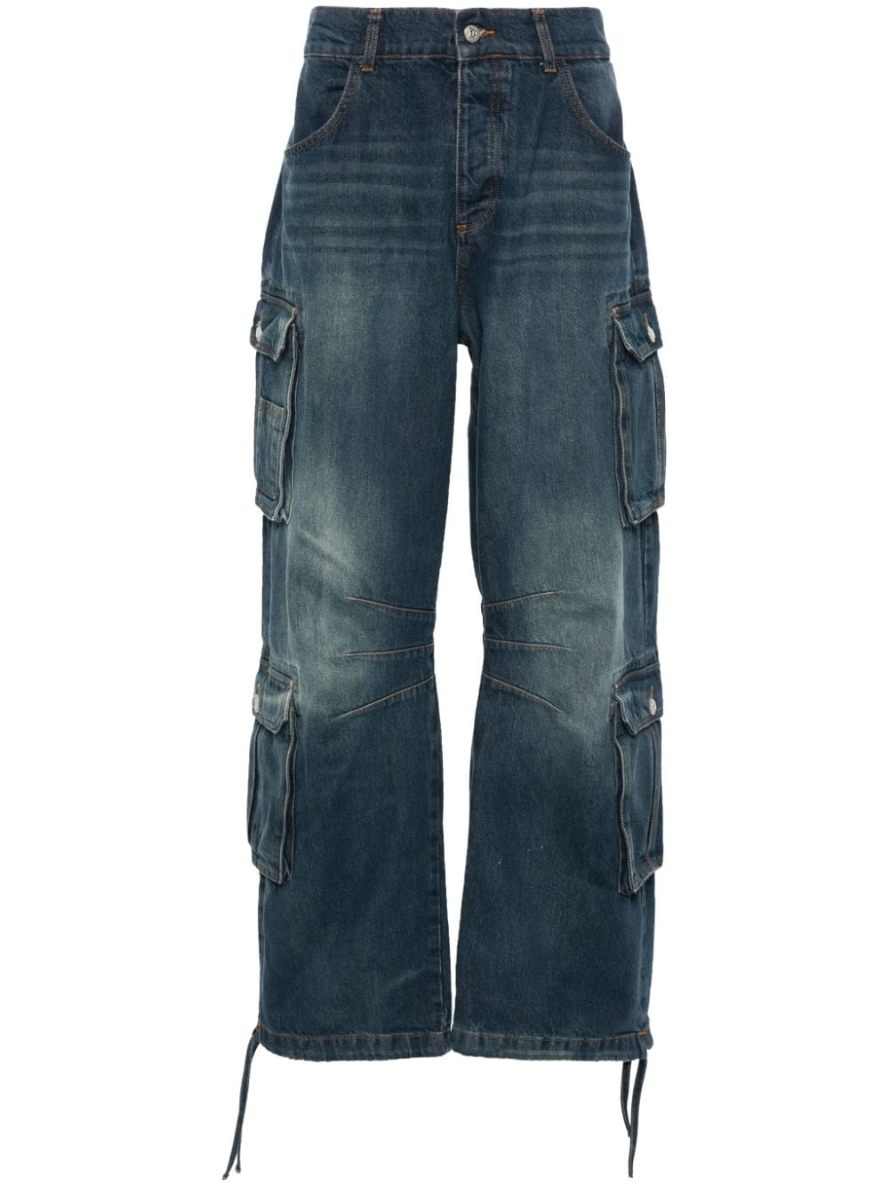 MISBHV Dirt Bath wide-leg cargo jeans - Blau von MISBHV