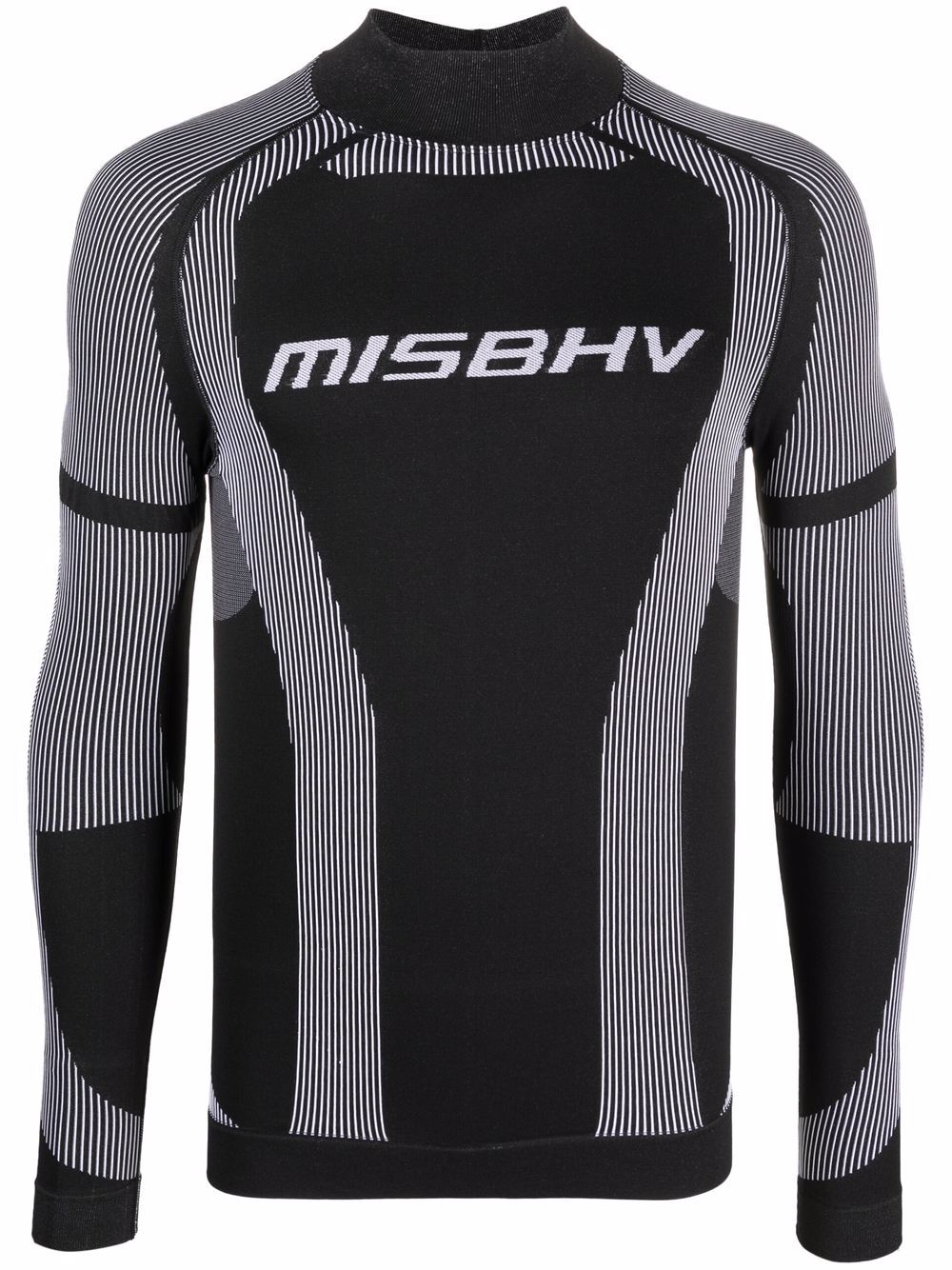 MISBHV Langarmshirt mit Logo-Print - Schwarz von MISBHV