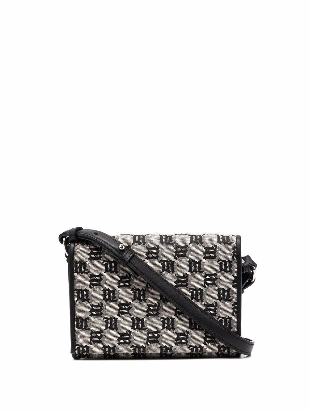 MISBHV Schultertasche aus Monogramm-Jacquard - Schwarz von MISBHV