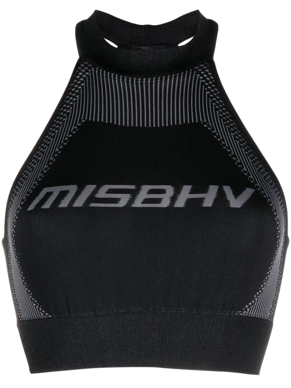 MISBHV Cropped-Top mit Logo - Schwarz von MISBHV