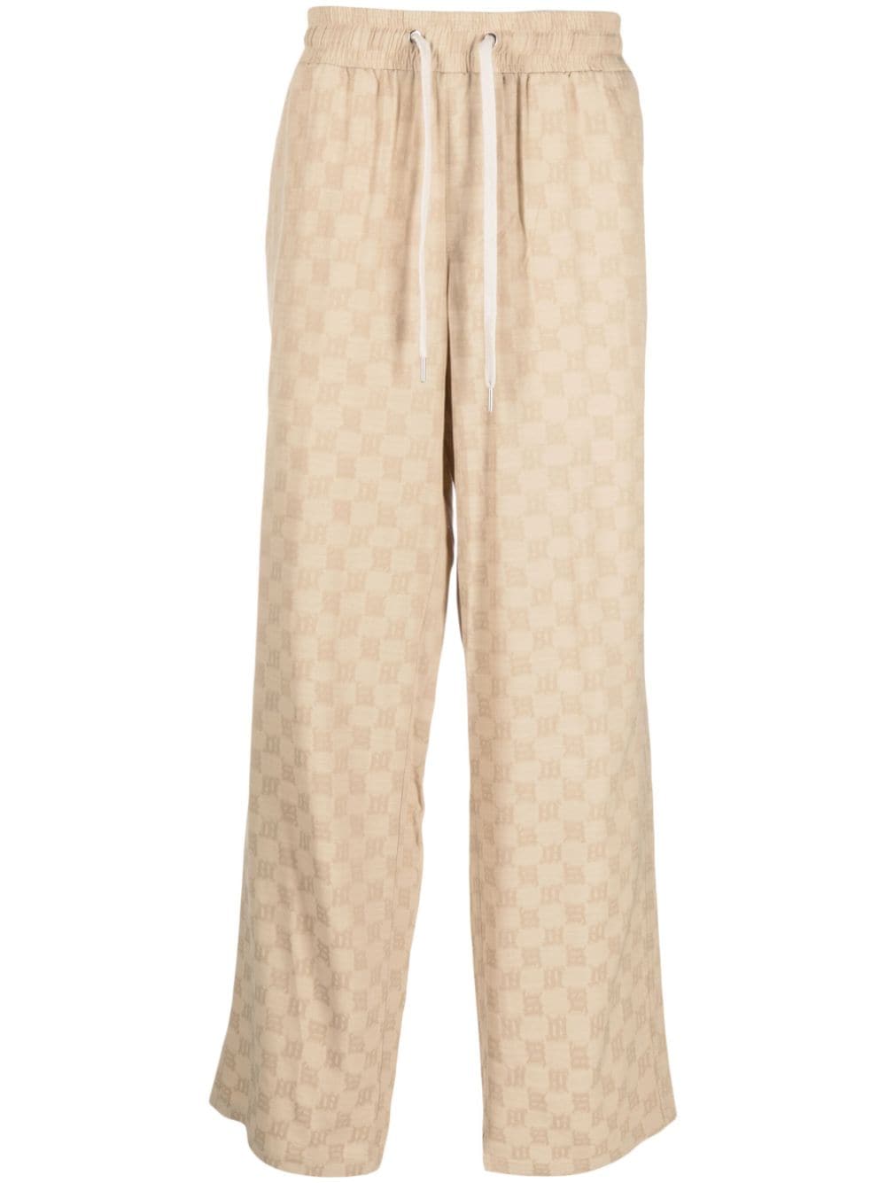 MISBHV Weite Hose mit Logo-Print - Nude von MISBHV