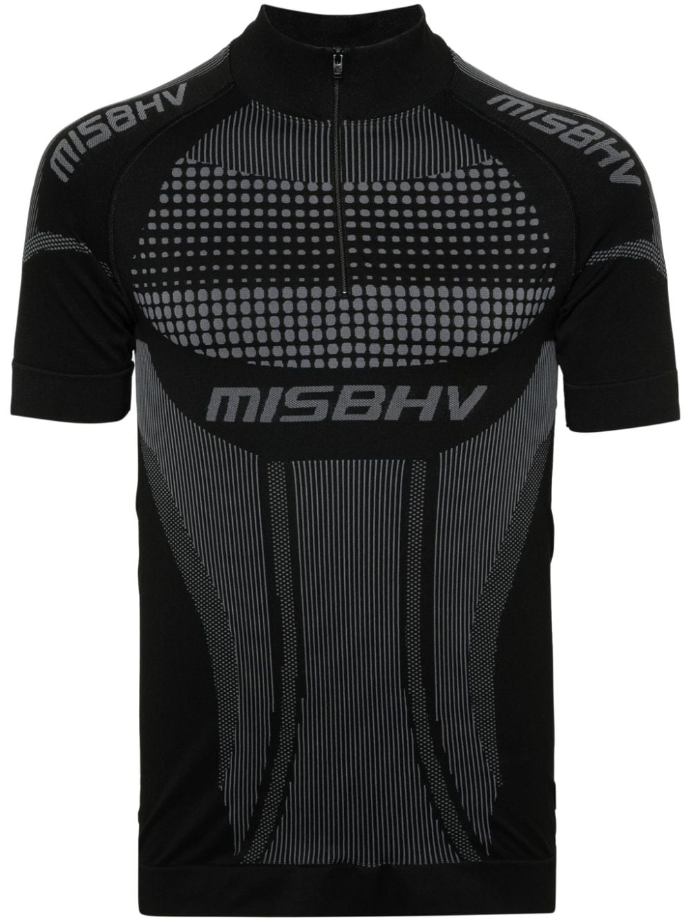 MISBHV Sport-T-Shirt mit Reißverschluss - Schwarz von MISBHV