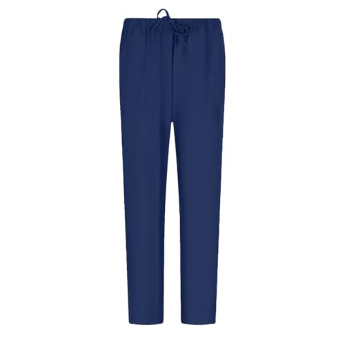 MISEMIYA - Arbeitshosen Unisex ELASTISCHE Taille UNIFORM KLINIK Krankenhaus Reinigung TIERARZT Gesundheit GASTGEWERBE - BZ-6802 - Large, Marineblau von MISEMIYA
