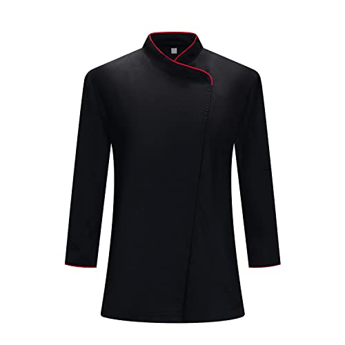 MISEMIYA - Damen-KOCHJACKE - Damen-KOCH-UNIFORM Damen-KOCHJACKE - Hospitality Uniform - 731-3XL, Schwarz von MISEMIYA