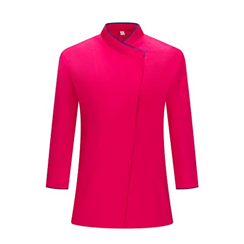 MISEMIYA - Damen-KOCHJACKE - Damen-KOCH-UNIFORM Damen-KOCHJACKE - Hospitality Uniform - Ref.703-3XL, Kochjacken 703 - Fuchsia von MISEMIYA