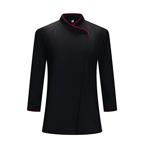 MISEMIYA - Damen-KOCHJACKE - Damen-KOCH-UNIFORM Damen-KOCHJACKE - Hospitality Uniform - Ref.703-3XL, Kochjacken Herren 703 - Schwarz von MISEMIYA