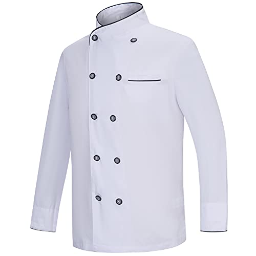 MISEMIYA - Damen-KOCHJACKE - Damen-KOCH-UNIFORM Damen-KOCHJACKE - Hospitality Uniform - Ref.844-3XL, Kochjacken Herren 844 - Weiß von MISEMIYA