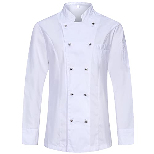 MISEMIYA - Herren Kochjacke - Herren Kochjacke - Hospitality Uniform - Ref.8501-4XL, Kochjacken Herren 8501 - Weiß von MISEMIYA