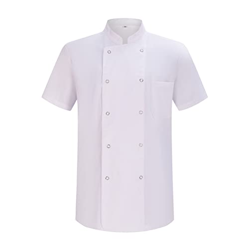 MISEMIYA - Herren Kochjacke - Herren Kochjacke - Hospitality Uniform 6821 - X-Large, Kochjacke 6821 - Weiß von MISEMIYA