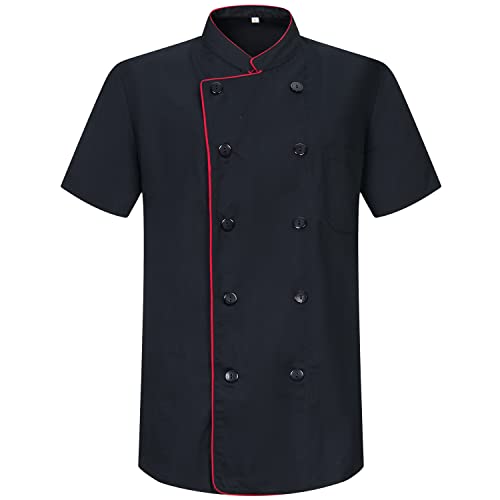 MISEMIYA - Herren Kochjacke - Herren Kochjacke - Hospitality Uniform - Ref.8421B - 4XL, Kochjacken Herren 8421B - Schwarz MISEMIYA - Herren Kochjacke - Herren Kochjacke - Hospitality Uniform - Ref.8421B - 4XL, Kochjacken Herren 8421B - Schwarz von MISEMIYA