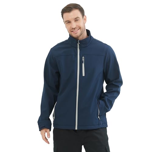 MISEMIYA Herren Soft Shell Hombre MZ-6432 Softshell, Marineblau, XXXL von MISEMIYA