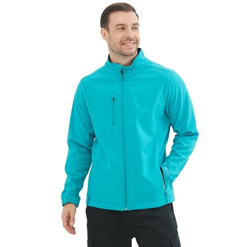 MISEMIYA Herren Soft Shell Mz-6731 Softshell, Türkis, Small von MISEMIYA