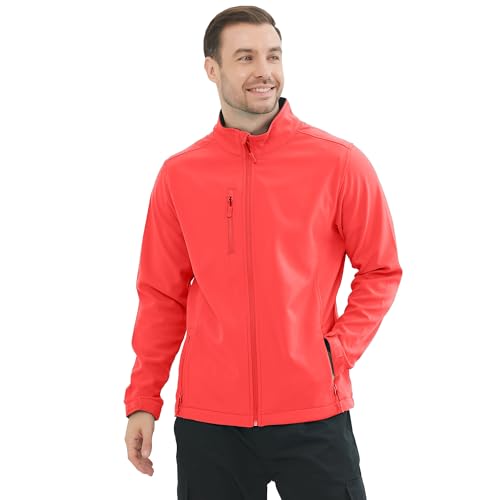 MISEMIYA Herren Soft Shell Mz-6731 Softshell, Rot, Small von MISEMIYA