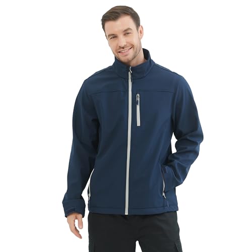 MISEMIYA Herren Soft Shell Softshell MZ-6432, Marineblau, Small von MISEMIYA