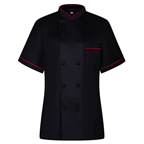 MISEMIYA - Kochjacke für Damen - Uniformen Chef Damen Küchenjacke - Ref.849B, Schwarz, Small von MISEMIYA