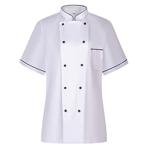 MISEMIYA - Küchenjacke für Damen - Uniformen Chef Damen Jacke Damen Küche - Ref.849B, Blanco, Large von MISEMIYA