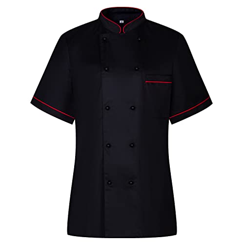 MISEMIYA - Küchenjacke für Damen - Uniformen Chef Damen Jacke Damen Küche - Ref.849B, Negro, XX-Large von MISEMIYA
