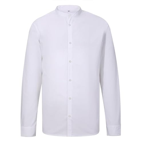 MISEMIYA - Mann KELLNERHEMD MIT Langen ÄRMELN - Herren Hospitality UNIFORM - 8275 - Medium, Weiß von MISEMIYA