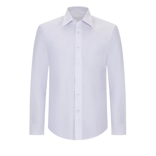 MISEMIYA - Mann KELLNERHEMD MIT Langen ÄRMELN - Herren Hospitality UNIFORM - 8734 - XX-Large, Weiß von MISEMIYA