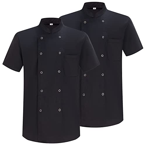 MISEMIYA - Pack 2 Einheiten -KOCHJACKEN Herr MIT Kurze ÄRMEL - Ref.8421 - Small, Kochjacke 6821 - Schwarz MISEMIYA - Pack 2 Einheiten -KOCHJACKEN Herr MIT Kurze ÄRMEL - Ref.8421 - Small, Kochjacke 6821 - Schwarz von MISEMIYA