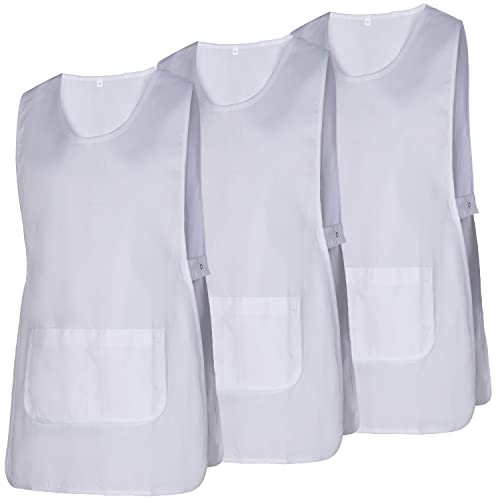 MISEMIYA - Set of 3 Pcs - SCHÜRZE Reinigung ARBEITSUNIFORM KLINIK Krankenhaus Reinigung TIERARZT Gesundheit GASTGEWERBE - Ref.868 - Medium, Weiß 21 von MISEMIYA