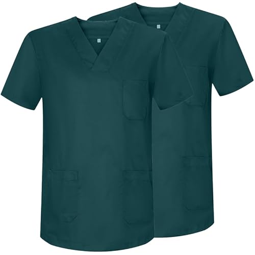 MISEMIYA Unisex 2 Pcs-Casaca Uniformes Sanitarios 2er-Pack-Sanitärhemd 2-817 von MISEMIYA