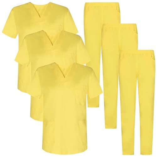 MISEMIYA Unisex Pack 3 Pcs-Uniformes Sanitarios Uni Mz-3-817-8312 3er Gesundheits, Gelb, XXL MISEMIYA Unisex Pack 3 Pcs-Uniformes Sanitarios Uni Mz-3-817-8312 3er Gesundheits, Gelb, XXL von MISEMIYA